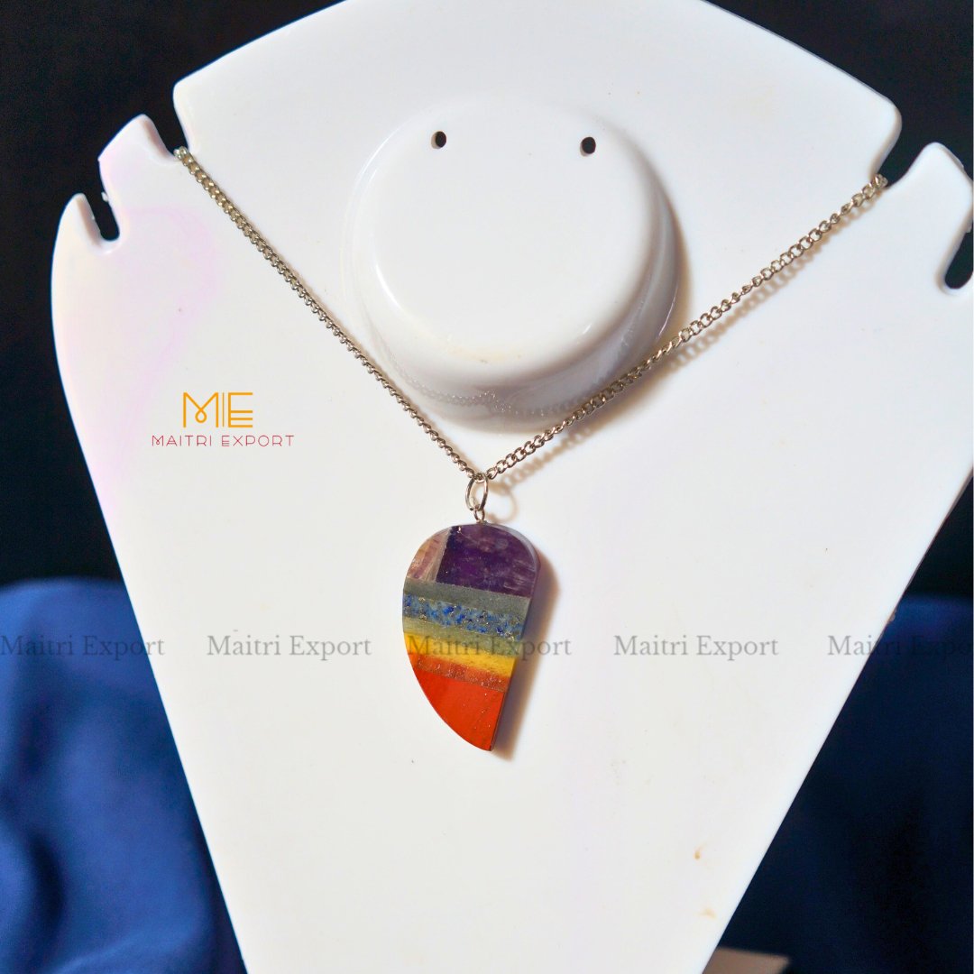 7 chakra bonded pendant.-5-Maitri Export | Crystals Store