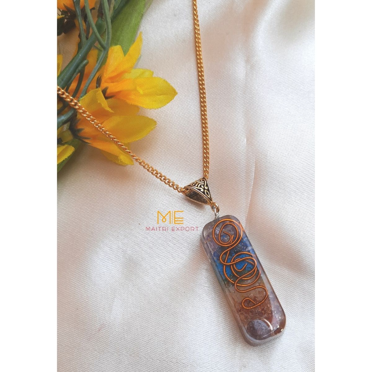 7 chakra orgon pendant-Maitri Export | Crystals Store