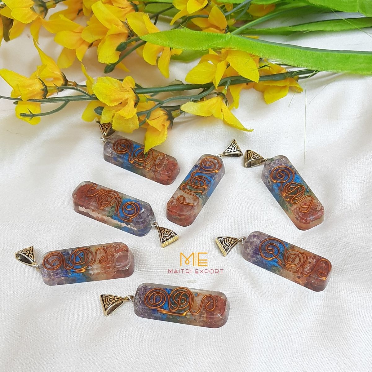 7 chakra orgon pendant-Maitri Export | Crystals Store