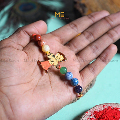 7 chakra stones with kids cartoon charms rakhi.-Chota Bheem-Maitri Export | Crystals Store