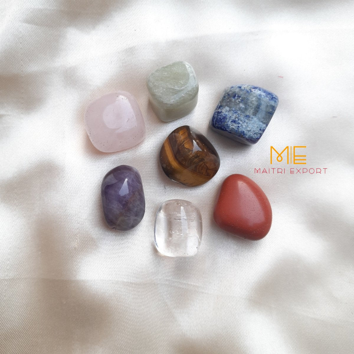 7 Chakra Tumble Set-Maitri Export | Crystals Store