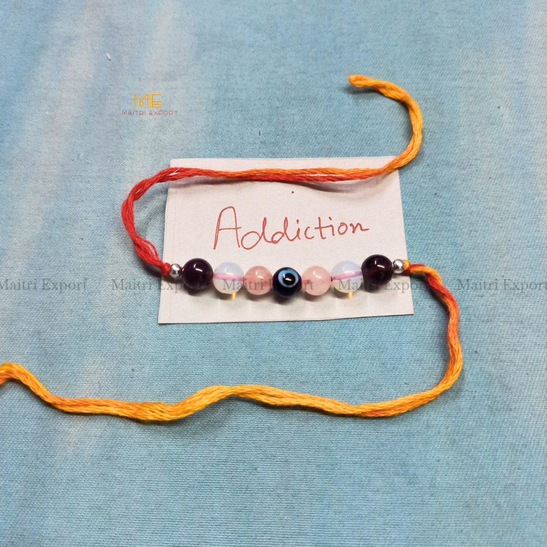 Natural crystal stone purposed rakhi-Maitri Export | Crystals Store