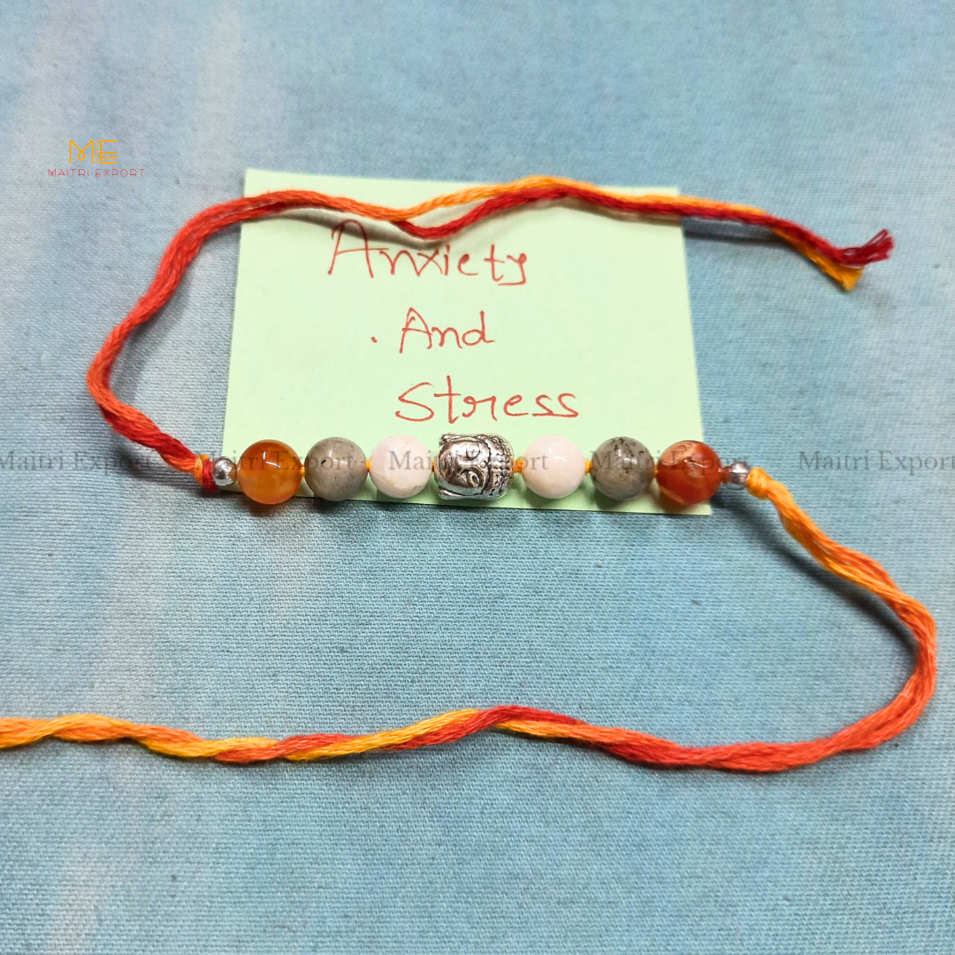 Natural crystal stone purposed rakhi-Maitri Export | Crystals Store