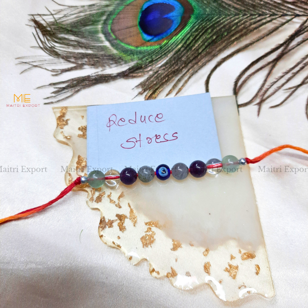 Natural crystal stone purposed rakhi-Maitri Export | Crystals Store