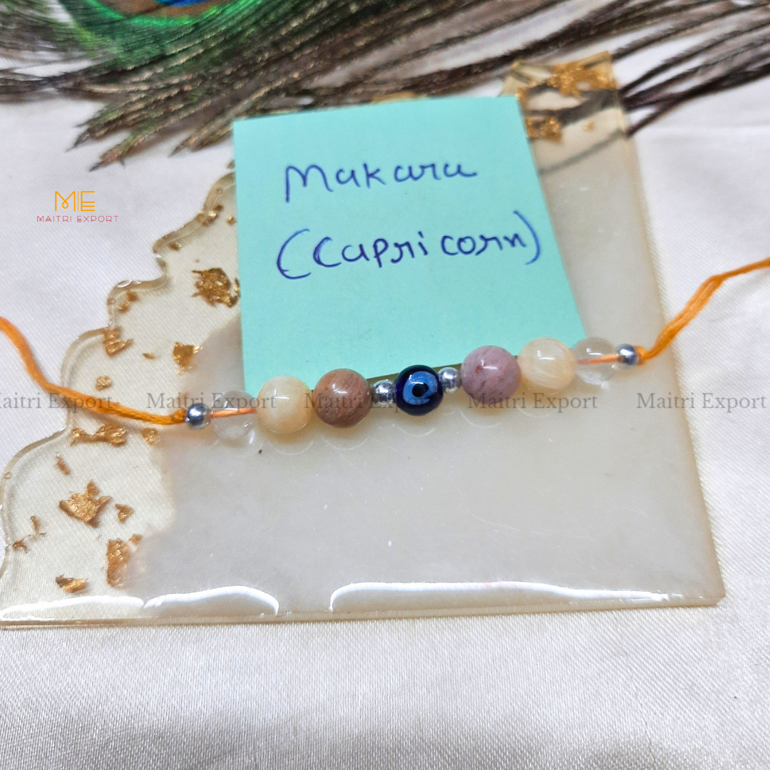 Natural crystal stone based zodiac sign rakhi-Maitri Export | Crystals Store