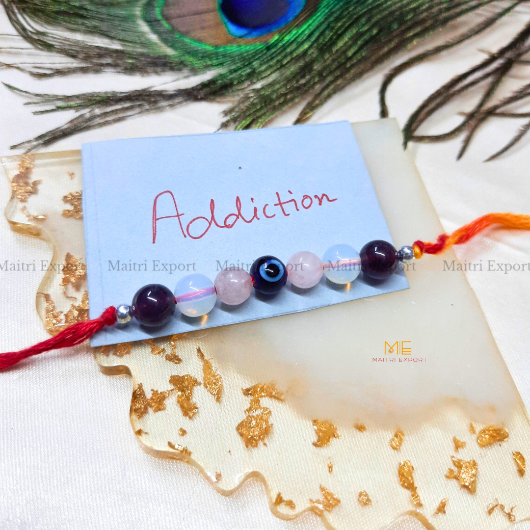 Natural crystal stone purposed rakhi-Maitri Export | Crystals Store