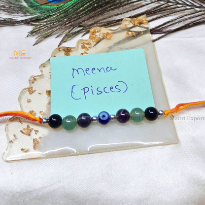 Natural crystal stone based zodiac sign rakhi-Maitri Export | Crystals Store