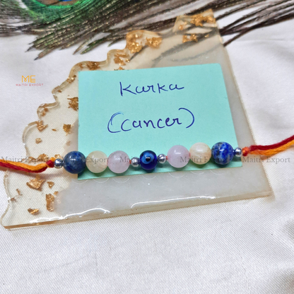 Natural crystal stone based zodiac sign rakhi-Maitri Export | Crystals Store