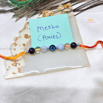 Natural crystal stone based zodiac sign rakhi-Maitri Export | Crystals Store