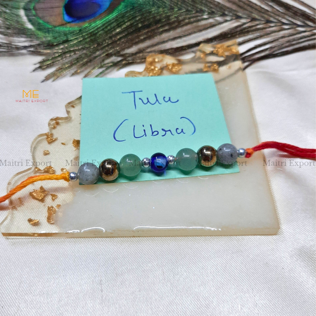 Natural crystal stone based zodiac sign rakhi-Maitri Export | Crystals Store