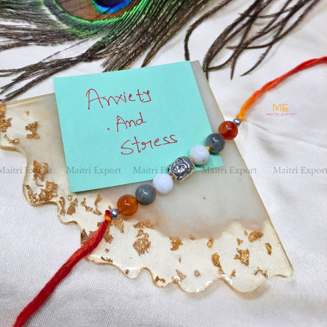 Natural crystal stone purposed rakhi-Maitri Export | Crystals Store