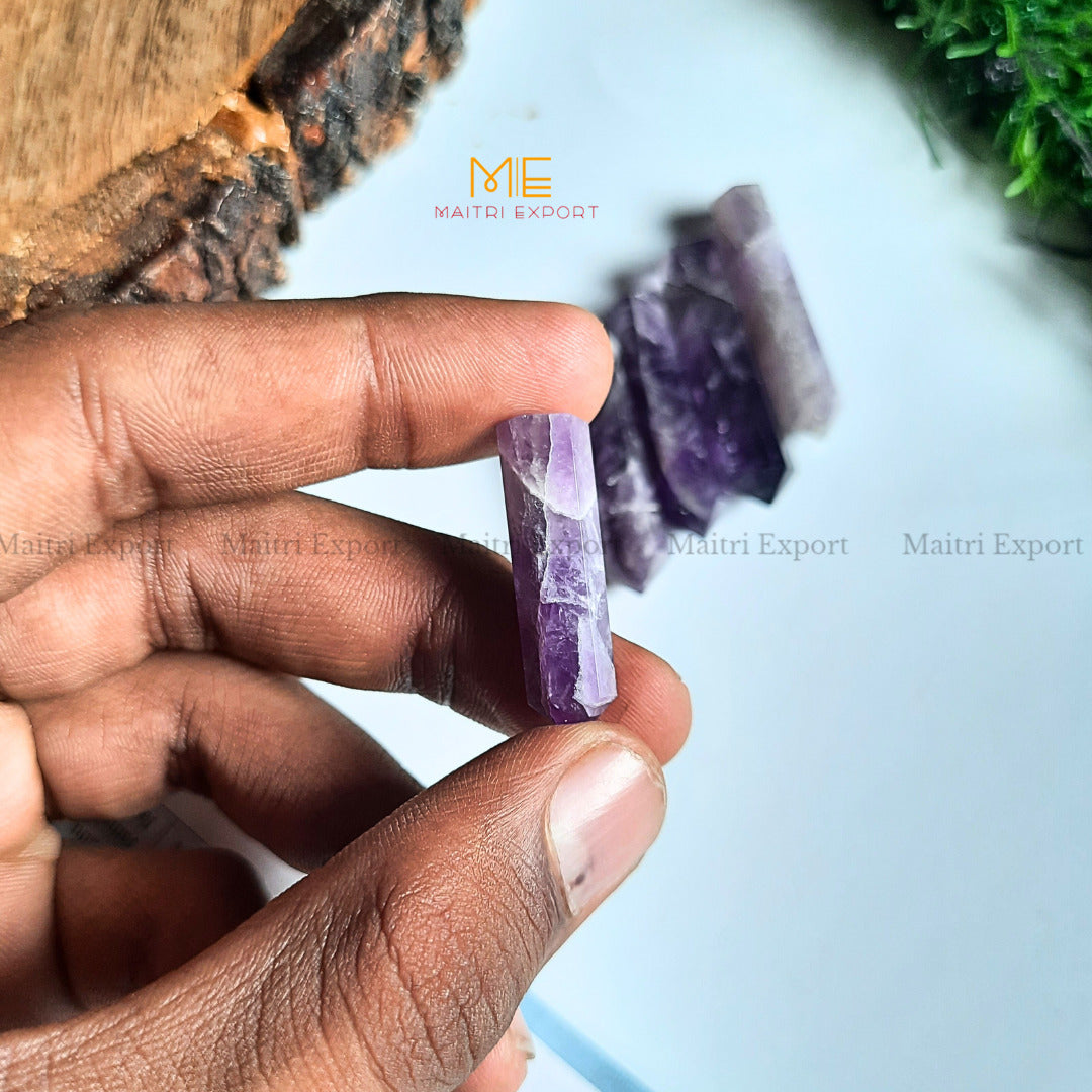 Single point pencil / small tower-Amethyst-Maitri Export | Crystals Store