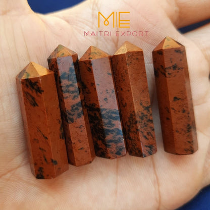 Single point pencil / small tower-Mahogany Obsidian-Maitri Export | Crystals Store