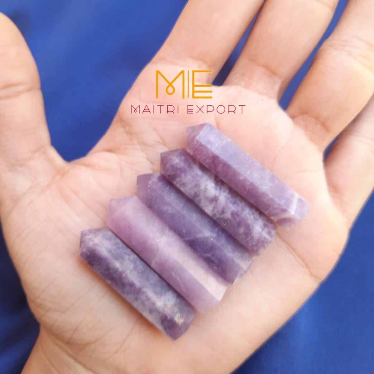 Single point pencil / small tower-Lepidolite-Maitri Export | Crystals Store