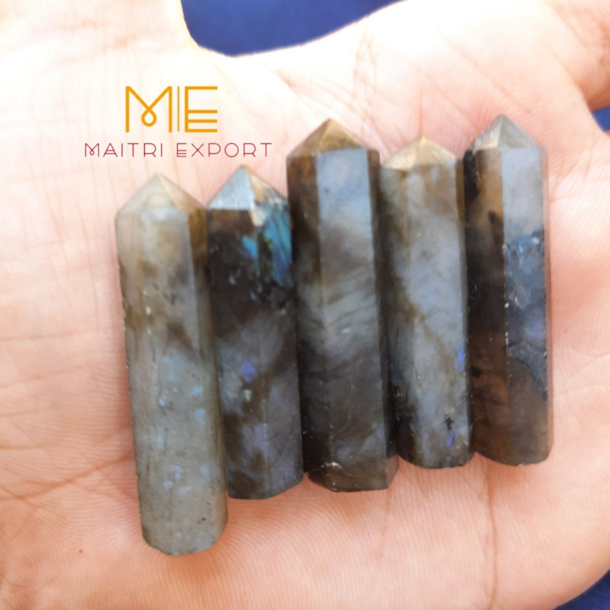 Single point pencil / small tower-Labradorite-Maitri Export | Crystals Store