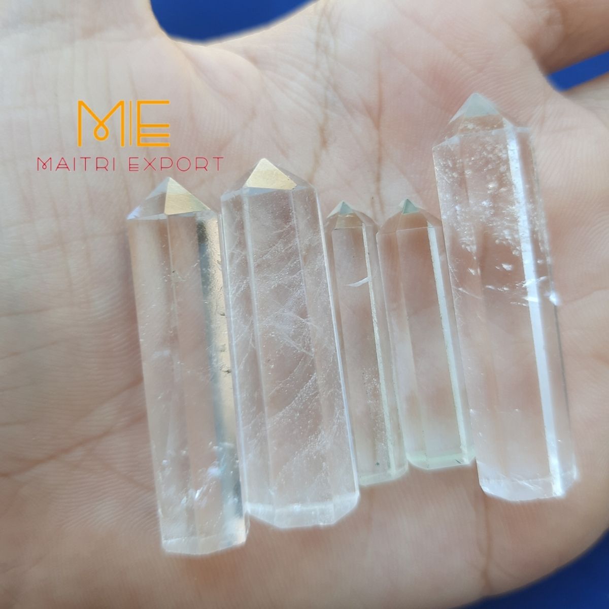 Single point pencil / small tower-Clear quartz-Maitri Export | Crystals Store