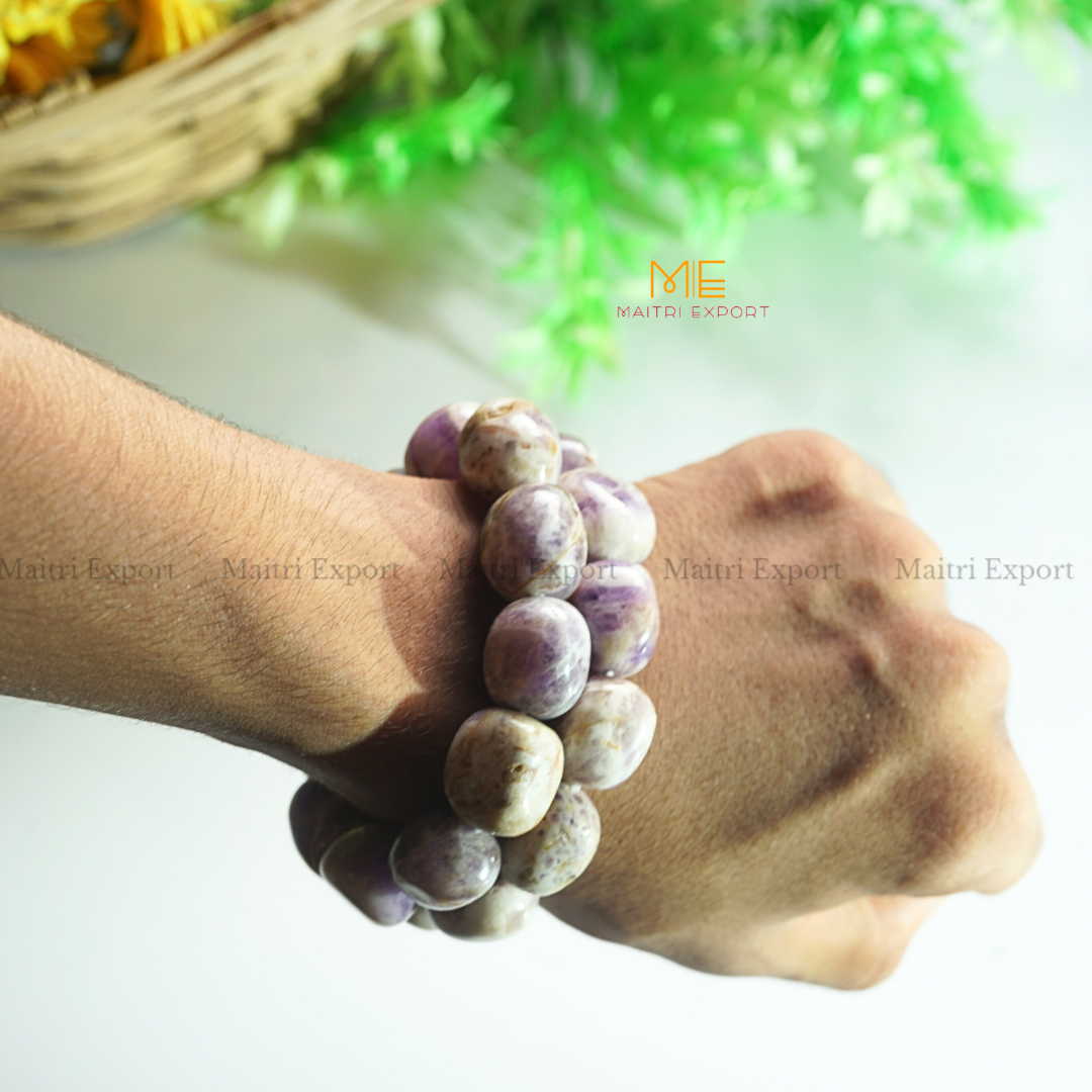 Tumbled crystal beads bracelets-Maitri Export | Crystals Store