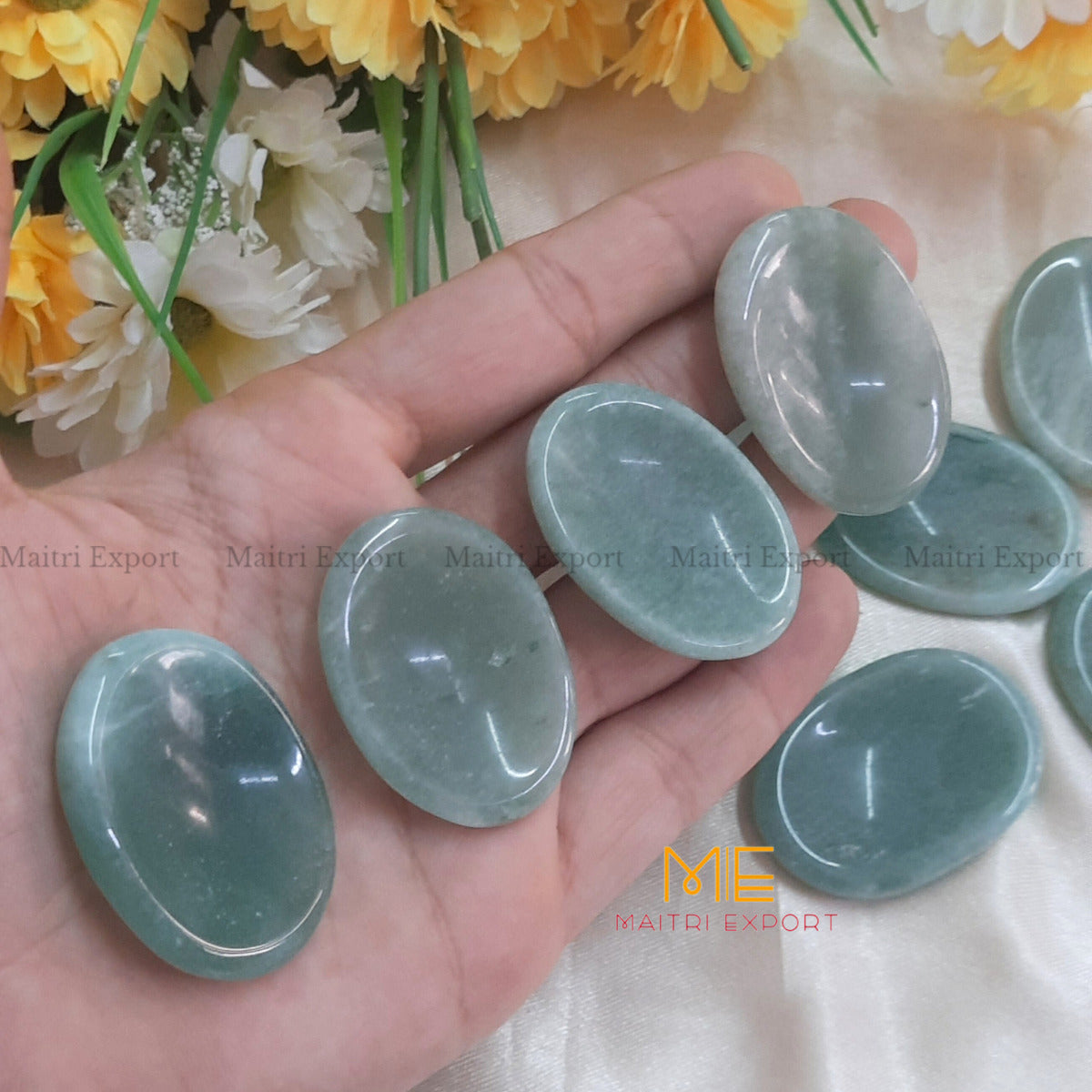 Worry stones / thumbstone-Green aventurine-Maitri Export | Crystals Store