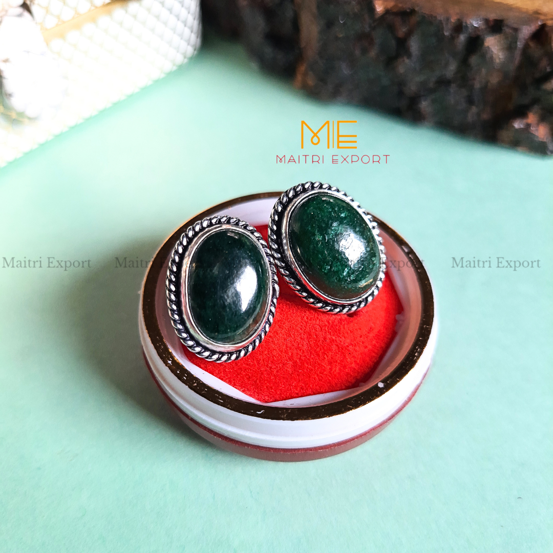 Natural Crystal gem stones Stud Earrings-Maitri Export | Crystals Store