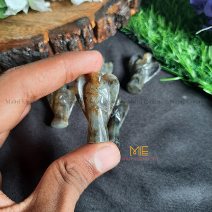 Crystal Guardian Angel ( 1.5 inch )-Labradorite-Maitri Export | Crystals Store