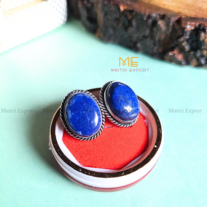 Natural Crystal gem stones Stud Earrings-Maitri Export | Crystals Store