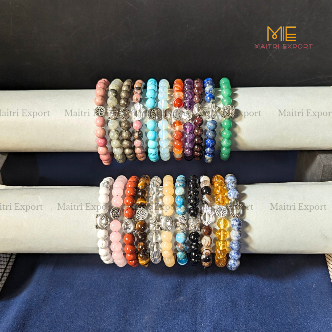 Customised Crystal Bracelet- 10mm-Maitri Export | Crystals Store