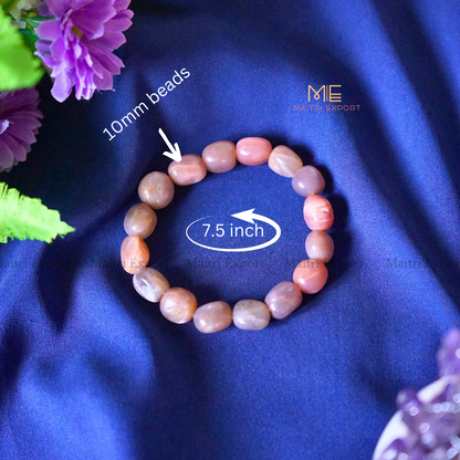 Small Tumble Crystal Beads Bracelet-Multi Moonstone-Maitri Export | Crystals Store