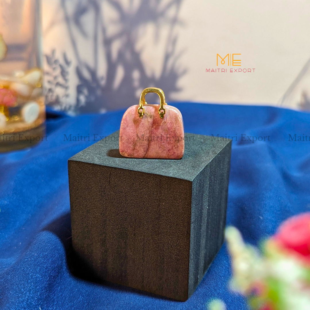 Mini Purse-Rhodonite-Maitri Export | Crystals Store