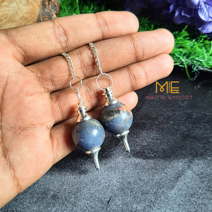 Natural Different Ball Shaped Crystal Stone Pendulum-Sodalite-Maitri Export | Crystals Store