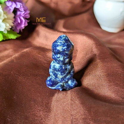 2 Inch Baby Buddha Natural Crystal Figurine-Sodalite-Maitri Export | Crystals Store