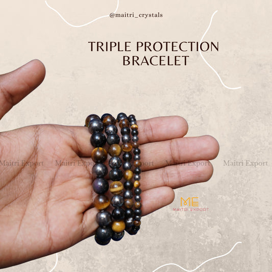 Triple protection bracelet-Maitri Export | Crystals Store