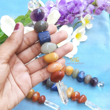 Natural 7 chakra stones stick Wand-Maitri Export | Crystals Store